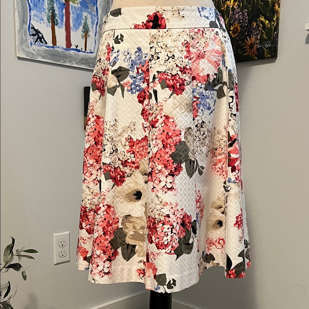 White House Black Market Floral Midi